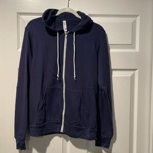 Bella + Canvas 3739 Unisex Full-Zip Hooded Sweatshirt. Size M